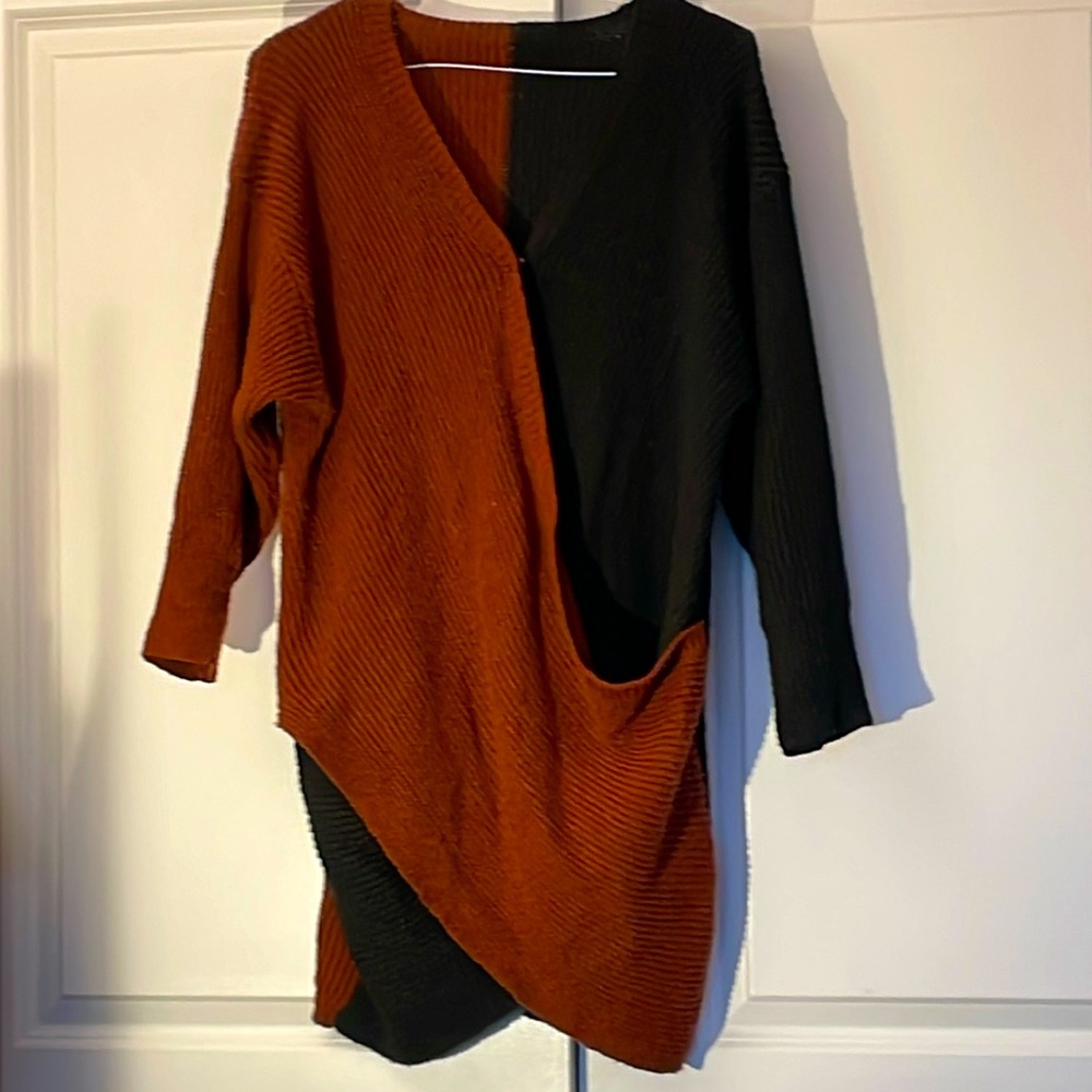 2 colour wrap style mini dress large or  XL